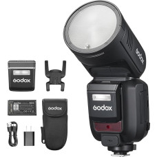 Godox V100-C 100Ws Touchscreen Camera Flash Speedlite for Canon, Removable Subflash, USB-C Charging Battery, 2.4G X Wireless HSS TTL Flash for Canon R5 R6 R6II R7 R8 RP R R50 90D 6D 7D 5DMarkIII