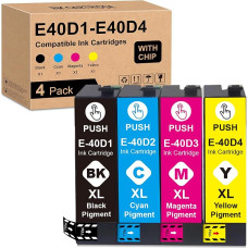 Atnaujinti T40D1, T40D2, T40D3, T40D4 komplektai, skirti EPS T40, T40D; komplektai, skirti SC-T2100, SC-T3100, SC-T3100M daugiafunkciniams spausdintuvams, SC-T3100N, SC-T5100, SC-T5100M, SC-T5100N (1BK, 1BK, 1BK, 1m, 1y)