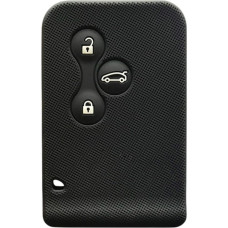 Silicone Car Key Case Cover for Renault Clio Logan Megane 2 3 Scenic Koleos 2 Region Remote Control Shell Holder (Black)