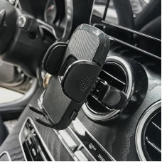 Automobilio telefono laikiklis „Ford Mustang“ (ne „Do E“) 2014–2023 m. modeliams. Priedai: apvalus oro ventiliacijos angos laikiklis