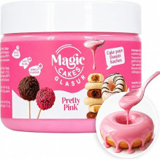 „Magic Cakes“ torto popų glazūra ir tortų glazūra, rožinė, 250 g – pagaminta Vokietijoje