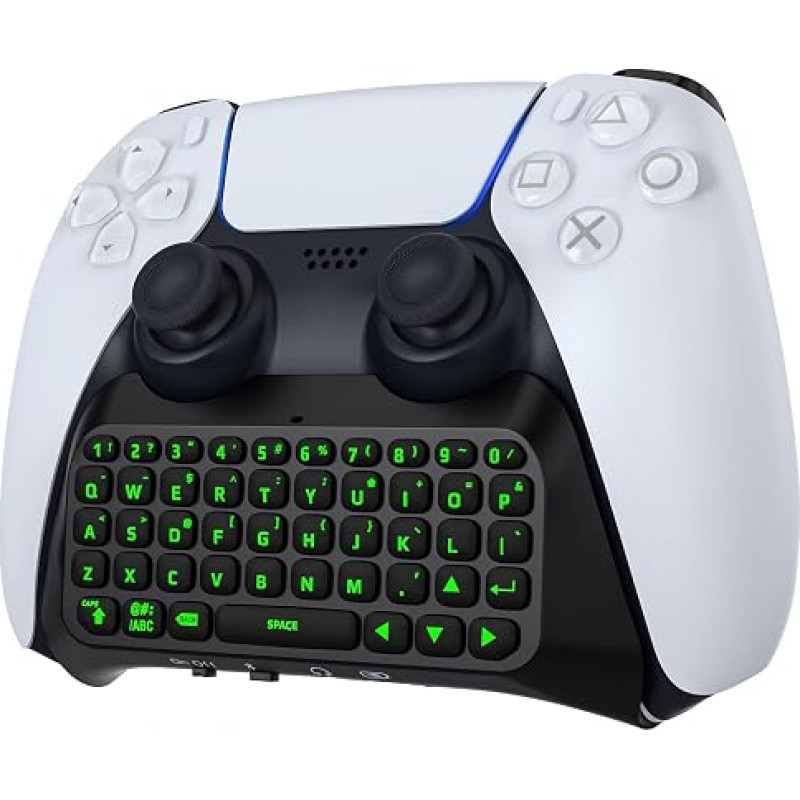 MoKo Green Backlight Keyboard for PS5 Controller