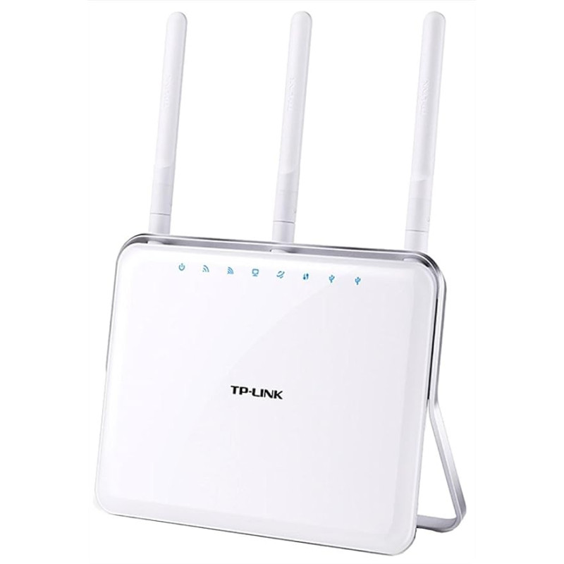 „TP-Link AC1900“ dviejų dažnių belaidis gigabito kabelinis žaidimų maršrutizatorius, 1 GHz dviejų branduolių procesorius, USB 3.0 ir 2.0 jungtys, „Beamforming“ technologija (Archer C9)
