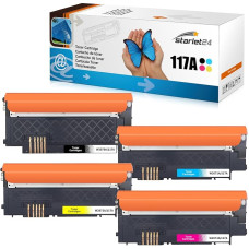 Starlet24 117A Toner Set Compatible with HP 117A W2070A W2071A W2072A W2073