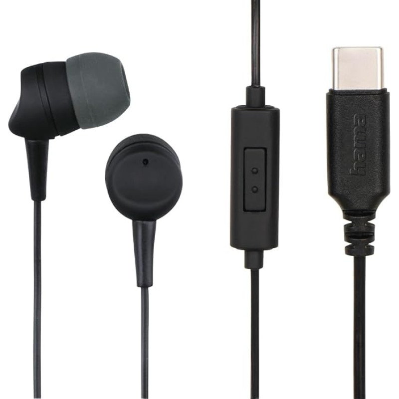 Hama Sea II, Intra-AUR, Microphone, Protect, Kink Protection, USB-C, No