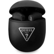Guess Bluetooth Headphones GUTWST82TRK TWS + Docking Station Black Triangle Logo