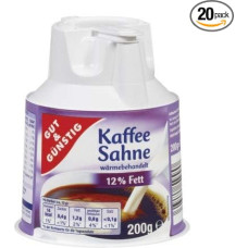 G&G Coffee Cream Jug 12% Pack of 20 (20 x 200 g)