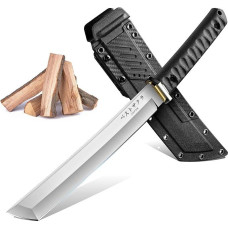 Freelander Japanese Tanto Knife with Sheath, Outdoor Knife Survival