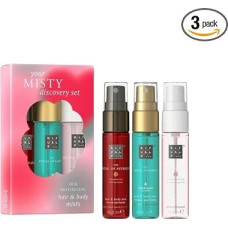 „Rituals“ plaukų ir kūno purškiklių rinkinys „Discovery Trio“: „Karma“, „Ayurveda“, „Sakura“, 3 x 20 ml, be alkoholio, veganiški