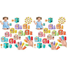 „Montessori Key Toy“ gyvūnėlių namelių rūšiavimo žaidimas su pirštinėmis lėlėmis (2 vnt. rinkinys)