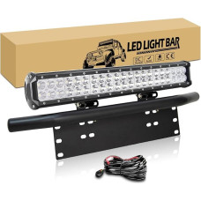 „RIGIDON“ 50 cm 126 W LED darbo žibintas su numerio ženklo apšvietimu ir laidų komplektu