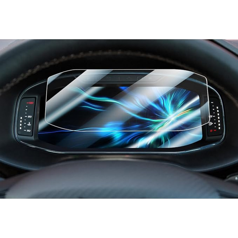 CDEFG Compatible with Seat Tarraco Ateca Leon KL Cupra Formentor Arona Ibiza 2020-2023 2024 Navigation Protective Film Tempered Glass 9H Scratch-Resistant 10.25 Inch GPS Screen Protector Car