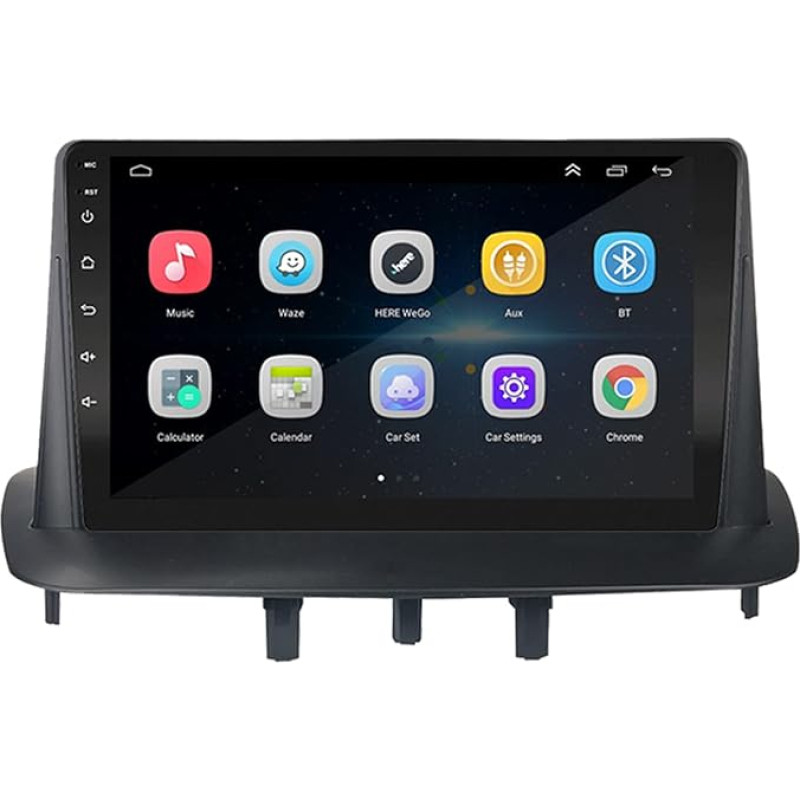 EZoneTronics Carplay Android Car Radio Stereo for Renault Megane 3 2009-2014 9 Inch Touchscreen High Definition GPS Navigation Bluetooth WiFi USB Player SWC Split Screen Function with 2G RAM 32G ROM