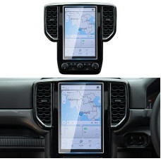 KOLOME Navigation Screen Protector Compatible with Ranger 2023 2024 Wildtrak X/XLT/Lariat/Raptor GPS Transparent Screen Protector Tempered Glass Protection Car Film Accessories Shockproof 9H