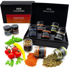 Hallingers Meistergriller - Spice Gift Set Grilling Handmade, 5 Spices from Around the World (Set) - Advent Calendar Novelties & Advent Calendar Filling | Birthday Congratulations New Home Thank You