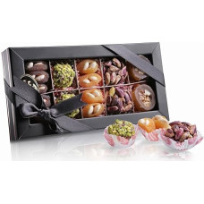 Palanci Rayiha Chocolates, Healthy Snacks 200 g, Vegan Candy Mix, Low Sugar, Dried Apricots, Pistachios, Almonds, Walnuts in Grape Syrup, Dried Fruits, Gift Set