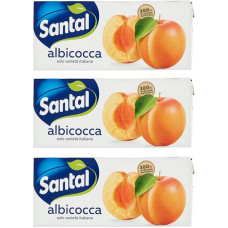 3 x Parmalat Santàl Albicocca Apricot Juice Fruit Juice Refreshing Drink Brik 3 x 200 ml