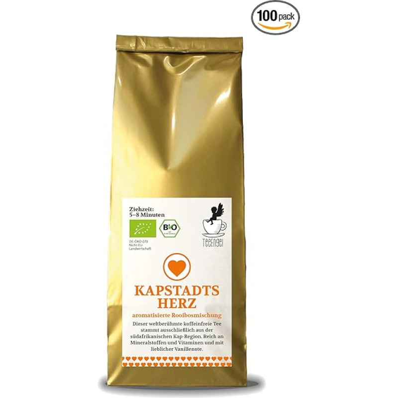 Teeengel Cape Town Heart Rooibos with Vanilla, Organic, Loose 100 g