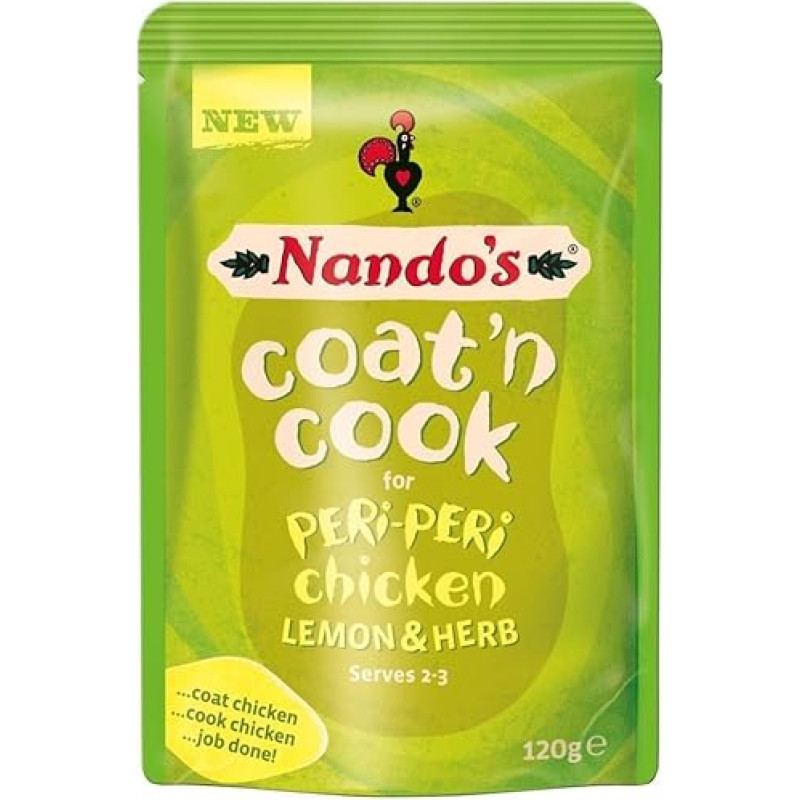 Nando Mantel 'n Koch Peri Peri Hühnchen Lemon & Herb (120g) - 6 pakuočių