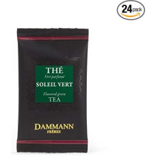Dammann Soleil Vert - Green Tea Flavoured with Blood Orange Essential Oil, 24 Filters, Dammann Frères
