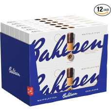 Bahlsen Edelherb Waffle Pastries with Fine Chocolate 12 x 100 g Pack of 12