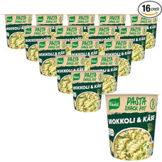 Knorr Pasta Snack Brokolių sūrio padažas Skanūs greito paruošimo makaronai, paruošti vos per 5 minutes 62g, 16 vnt.