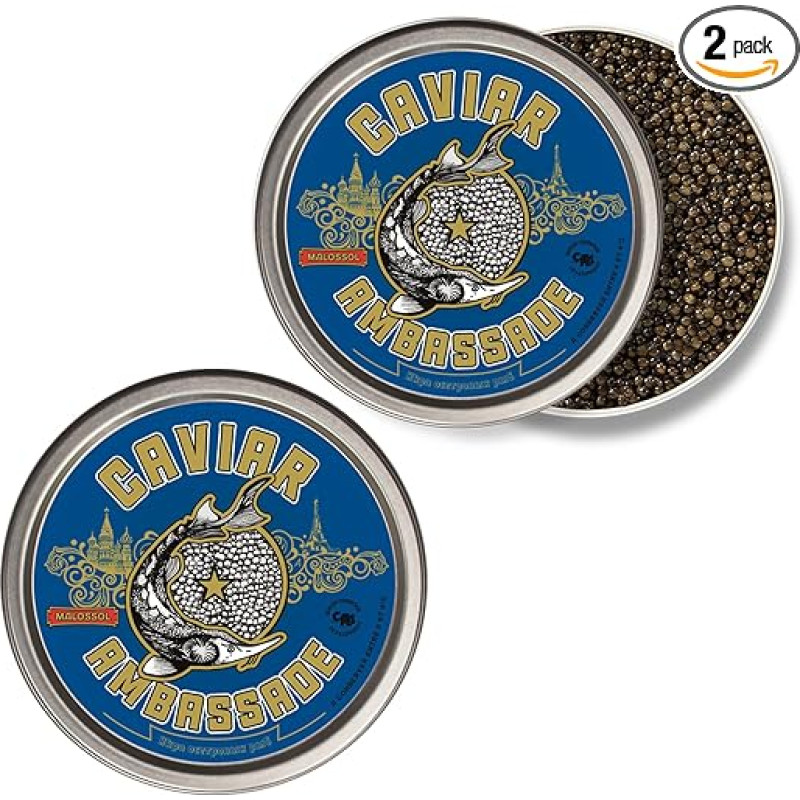 Caviar Ambasade – Caviar Baeri French – 2 x 100 g