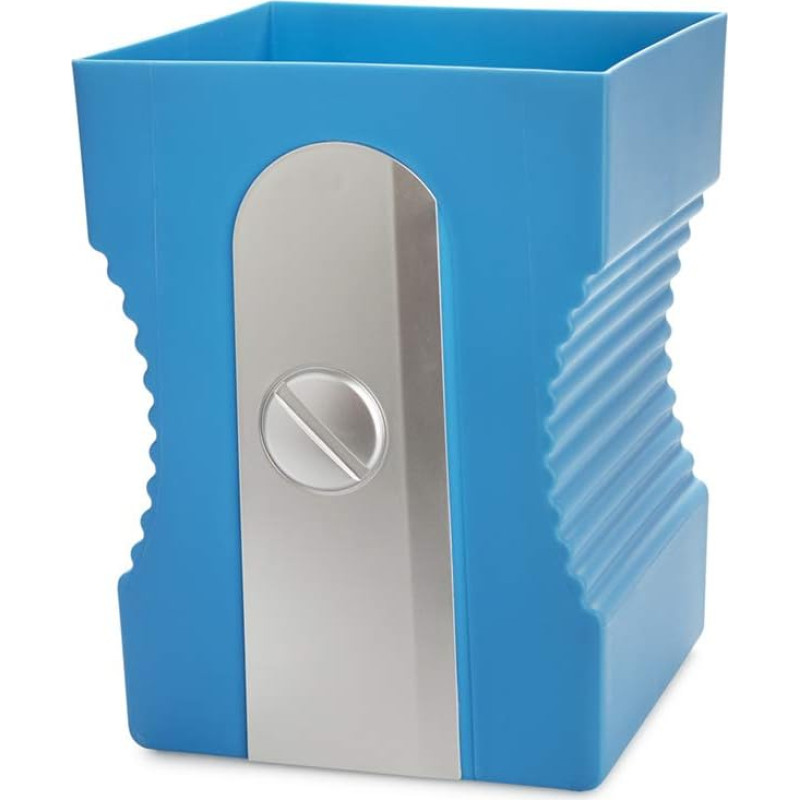 balvi Sharpener Waste Paper Bin in the Shape of a Pencil Sharpener ABS Plastic / Polyp Blue