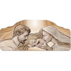 Lupia Rahmen Nachttisch Holy Holy Kiss braun verarbeiteten Ant lentos, Holz, 42 x 92 cm