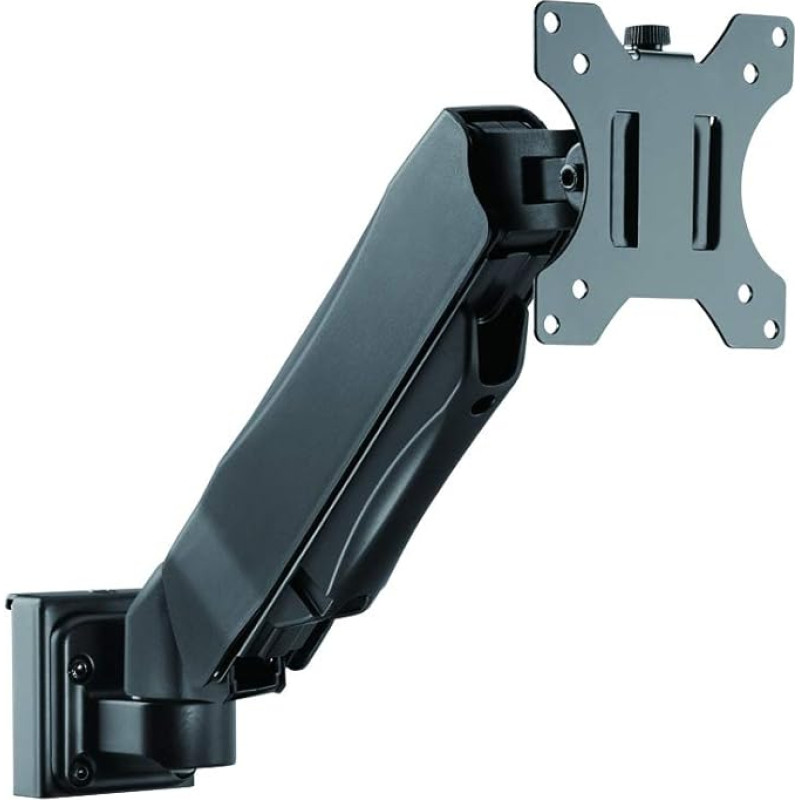 LogiLink EO0019-5 - Organiser Rails Monitor Arm with Gas Lift 13-27 Inch for Mounting on the Organiser Rail EO0019-1 Matte Black