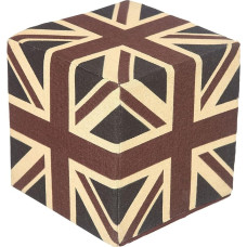 Homescapes Design Sitzwürfel Fußhocker Union Jack blau rot Britų vėliava