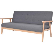 vidaXL sofa 3 sėdimos vietos 3 sėdimos vietos minkšta sofa Lounge sofa sofa Sofa Kėdės audinys Sofa sėdimieji baldai Dizainas Sofa Svetainės audinys Tamsiai pilka