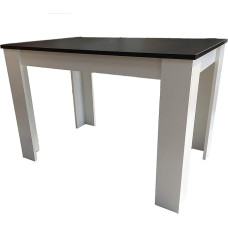 Möbel SD valgomojo stalas juodas baltas 110 x 70 cm