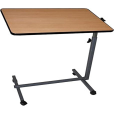 Queraltó Easy Beistelltisch mit Rollen für Bett und Sofa, Holz, 40 x 60 x 70/105 cm, 1 Stück (1er Pack)