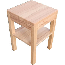 Side Table Solid Heartwood Beech Dimensions: 40 x 40 x 55 cm High Made to Measure Also Available in Wild Oak, Alder and Cherry Wood