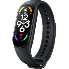 Xiaomi Mi Smart Band 7 1.62 Inch AMOLED Display Fitness Activity Tracker, SpO2 Tracking Sleep and Heart Rate Monitoring, 120+ Training Modes, 14 Days Battery Life, 5ATM, Mi Fit App, Black, black