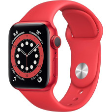 Apple Watch Series 6 (GPS, 40MM) Aluminiumgehäuse (PRODUCT)RED mit (PRODUCT)RED Sportarmband (Generalüberholt)