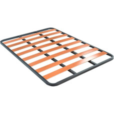 Duérmete Online - Pagrindinės konstrukcijos 30 x 30 mm skersmens lentjuostinis rėmas be kojelių, stabilus ir tvirtas, plieninis vamzdis 30 x 30 mm, epoksidinė pilka spalva, 150 x 190 cm