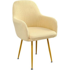 Virtuvės kėdžių kėdžių dangteliai 6 komplektų rinkinys 4 kėdžių dangteliai 6 dalių pilka su porankiu Biuro kėdės dangtelis Kukurūzų grūdų aksomo kėdžių apsauginis dangtelis Kėdės sėdynės pagalvėlė valgomojo kambariui Vestuvių šalis Viešbutis