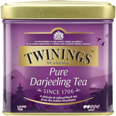 Twinings Pure Darjeeling - Black Tea Loose in a Tea Tin - Delicate, Premium Black Tea with a Touch of Nutmeg, Picked in the Cultivation Areas of the Himalayan Region, 100 g