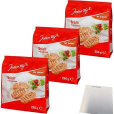 usy Bundle for Every Day Brödli Whole Grain Crisp Baked Pack of 3 (3 x 250 g Pack) + usy Block