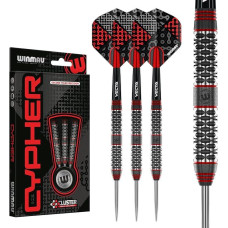 WINMAU Darts Cypher Series 90% Professional Tungsten Dart Set with Dart Flights and Dart Shafts - Available Weights: 18g Soft Tip, 22g, 24g and 26g Steel Tip