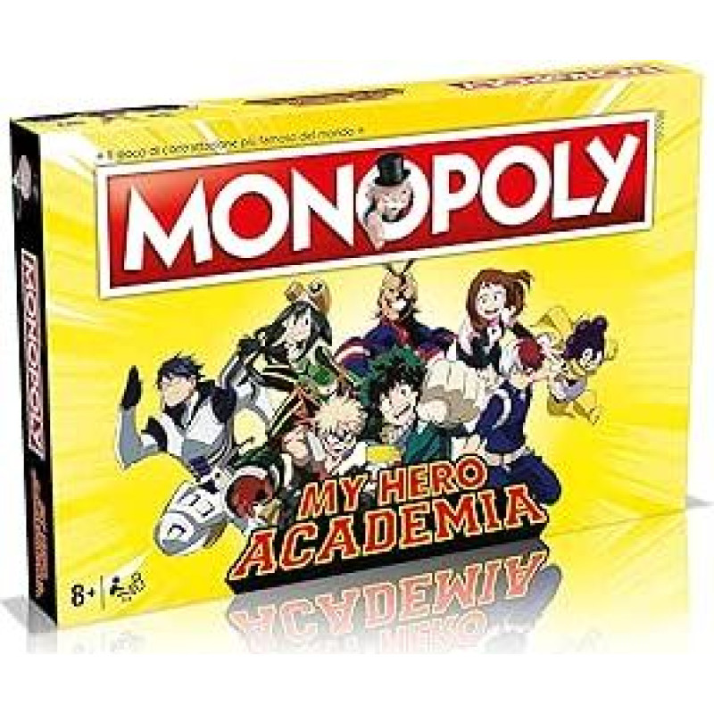 Winning Moves Monopoly My Hero Academia - Stalo žaidimai suaugusiems, Stalo žaidimai vaikams, Stalo žaidimai dviems, nuo 2 iki 6 žmonių, nuo 12 metų