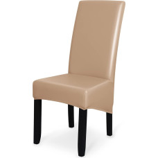 Įtempiamas neperšlampamas valgomojo kambario kėdžių dangtelis PU odos kėdės mesti Universalus kėdės dangtelis Didelė valgomojo kambario kėdė 2 kupranugarių rinkinys