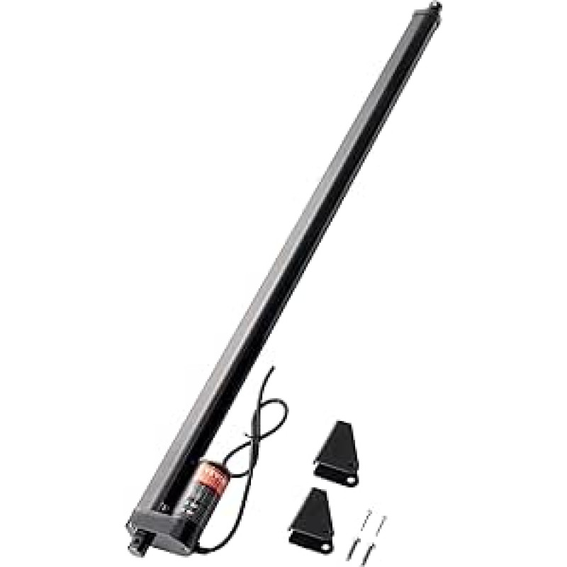 VEVOR 1000N linijinis aktuatorius DC 12V linijinė pavara IP54 Elektrinis linijinis variklis 500 mm eigos ilgis Triukšmo lygis ≤ 50 dB Elektrinis durų atidarymo mechanizmas 14 mm/s važiavimo greitis Linijinės technologijos reguliavimo pavara