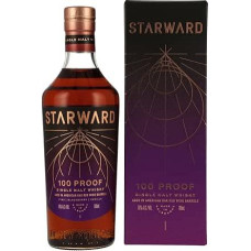 STARWARD 100 Proof Single Malt Whiskey Aged in American Red Wine Barrels Made of Oak 50% Vol. 700 ml Not Cool Filtered Full-bodied in Flavour Notes of Vanilla & Roasted Oak