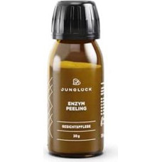 JUNGLÜCK fermentinis veido šveitiklis - veganiškas | Natūraliai smulki pudra stimuliuoja ląstelių atsinaujinimą, mažina pigmentines dėmes ir spuogus dėl 10 % vitamino C | Švelnus mechaninis veido šveitiklis