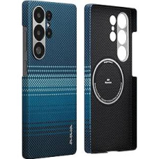 pitaka Case for Samsung Galaxy S25, Ultra Thin Mobile Phone Case Made of Aramid Fibre, Magnetic Protective Case, Tactile Woven Case with Comfortable Grip and Fusion Weaving Moonrise
