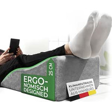 WELL B4 Ergonomiška pagalvėlė kojų venoms - kojų pakėlimo pagalvėlė, kojų poilsio pagalvėlė, pagalvėlė kojoms ir keliams, idealiai tinka kaip limfos pagalvėlė ir venų pleištas