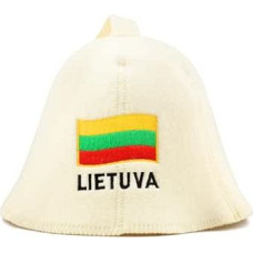 Pirties kepurė vyrams ir moterims iš veltinio - Pilka pirties kepurė vyrams ir moterims, pagaminta iš 100 % natūralaus vilnos veltinio - pirties kepurė su siuvinėjimu - apsauga nuo karščio - pridedama pirties elektroninė knyga